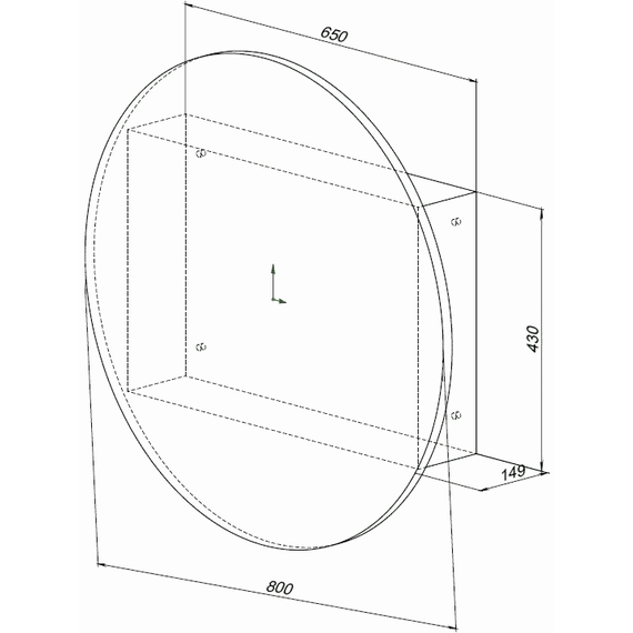 Зеркало-шкаф Aquanet Оптима 80 см 00344784 LED фото 19
