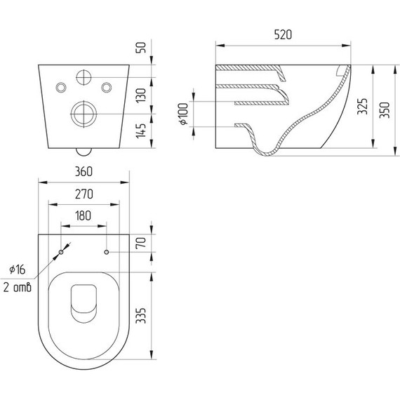 Унитаз подвесной безободковый Cersanit Brasko Vortex DPL EO Slim A68915 с тонкой крышкой микролифт (система смыва Торнадо) фото 22