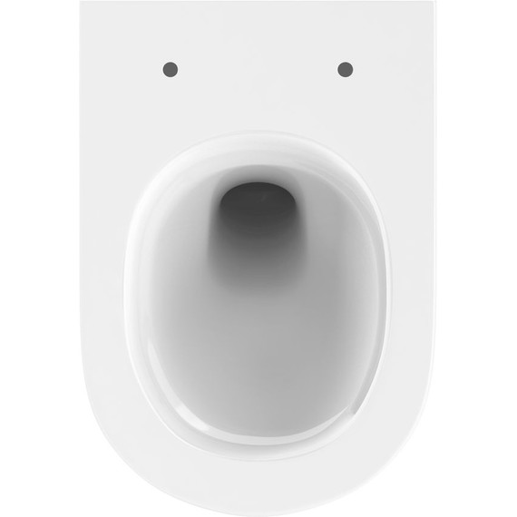 Унитаз подвесной безободковый Cersanit Brasko Vortex DPL EO Slim A68915 с тонкой крышкой микролифт (система смыва Торнадо) фото 9