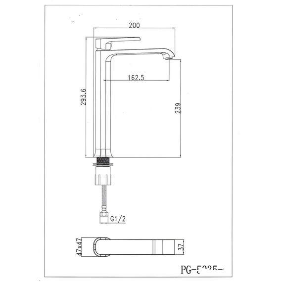 Смеситель для раковины высокий SantiLine SL-9002 фото 5