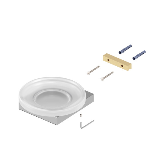 Мыльница Timo Petruma 15221/18, цвет чёрное золото фото 2