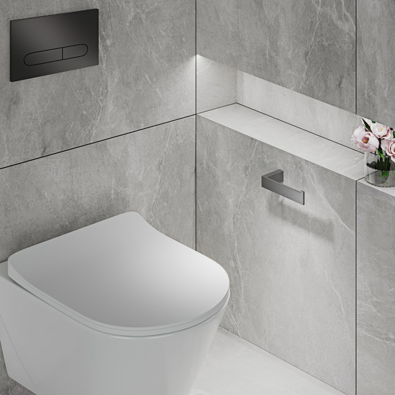 Держатель для туалетной бумаги Timo Petruma 15241/18, цвет чёрное золото фото 3