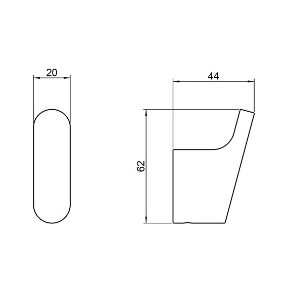 Крючок Timo Luiro 18411/03, цвет чёрный матовый фото 2