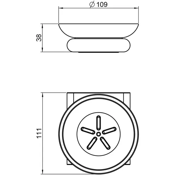 Мыльница Timo Luiro 18421/18, цвет чёрное золото фото 2