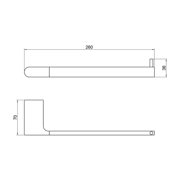Полотенцедержатель Timo Luiro 18451/17, цвет золото матовое фото 2