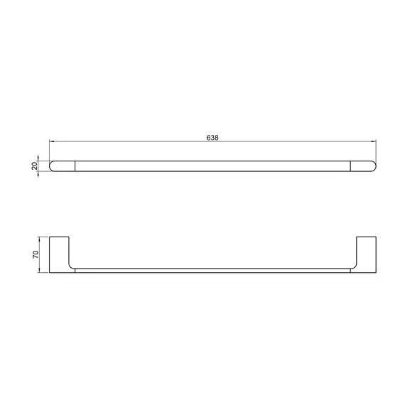 Полотенцедержатель Timo Luiro 18453/18, цвет чёрное золото фото 2