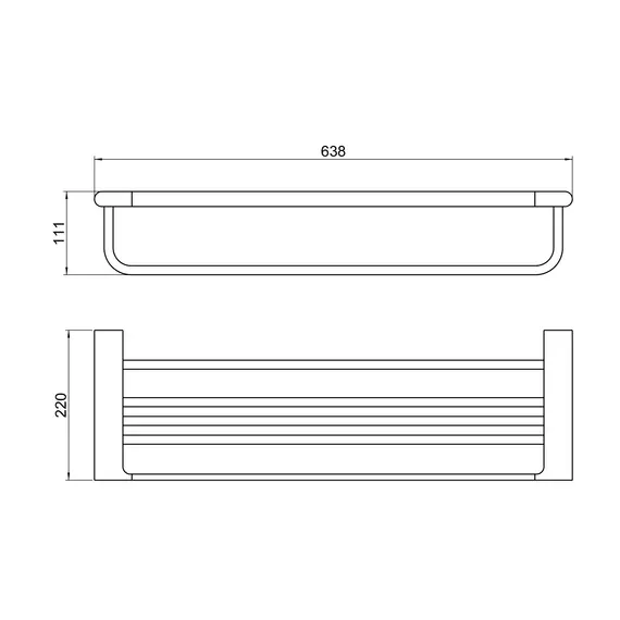 Полка для полотенец Timo Luiro 18458/03, цвет чёрный матовый фото 2