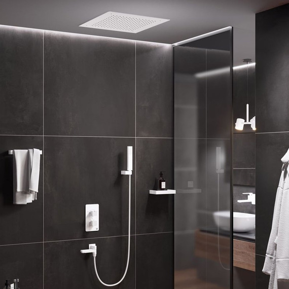 Душевая система для ванны Timo Petruma SX-5019/16SM (со скрытой частью) белый матовый фото 3