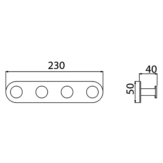 Набор крючков Timo Saona 13015/16, цвет белый матовый фото 2