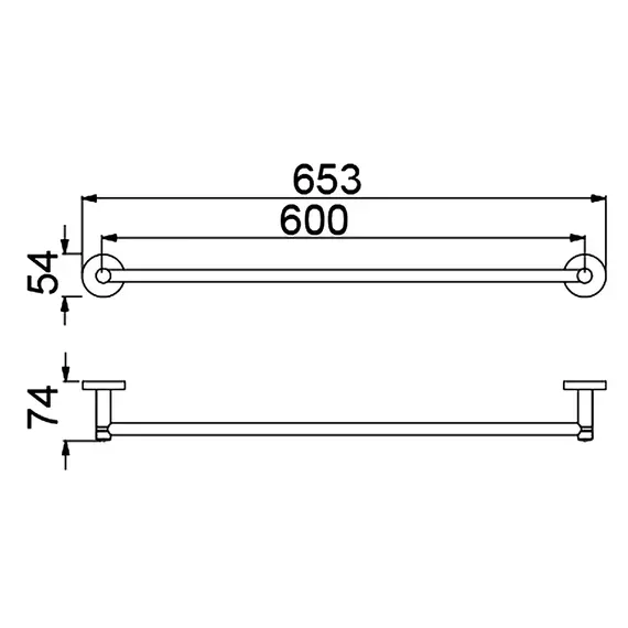 Полотенцедержатель Timo Saona 13053/13, цвет никель фото 5