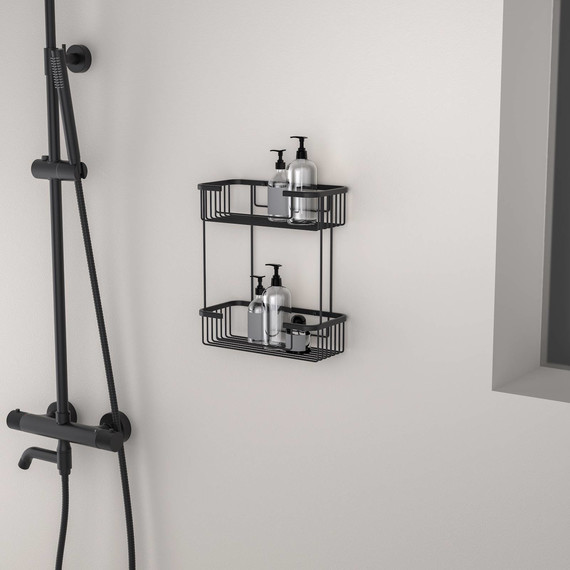 Полочка Timo Saona 13083/03, цвет чёрный матовый фото 4