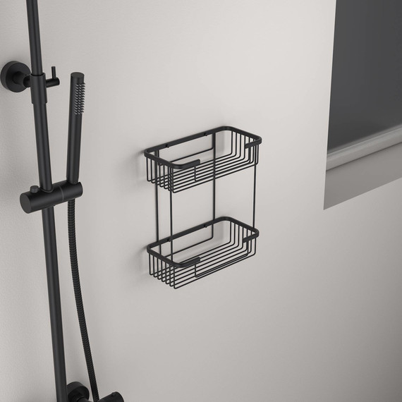 Полочка Timo Saona 13083/03, цвет чёрный матовый фото 3