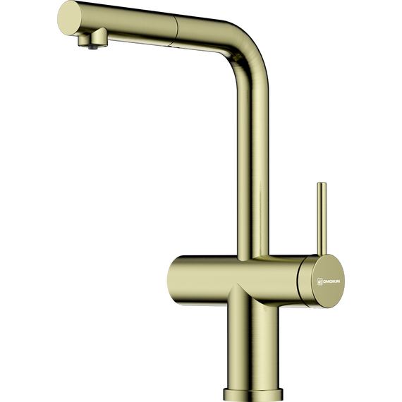 Смеситель для кухни Omoikiri Karatsu-S lg 4994612, светлое золото фото 
