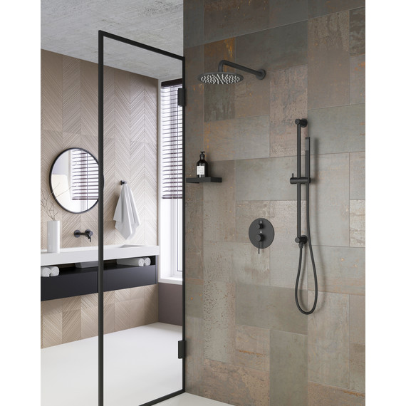 Душевая система для душа Timo Saona SX-2309/03SM (со скрытой частою) чёрный матовый фото 2