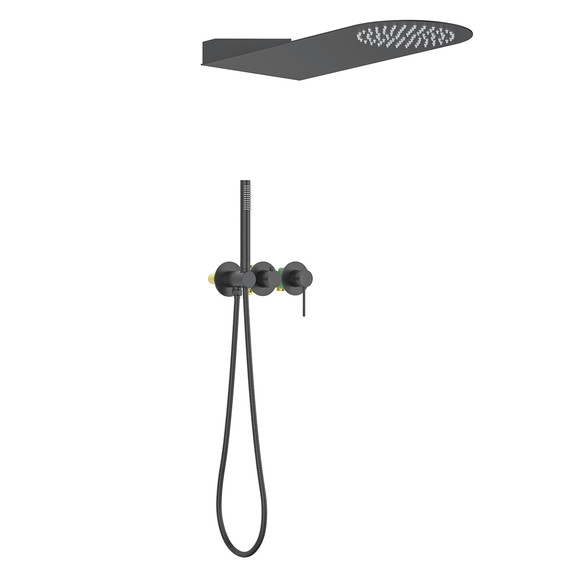 Душевая система для душа Timo Saona SX-2340/03SM (со скрытой частью) чёрный матовый фото 
