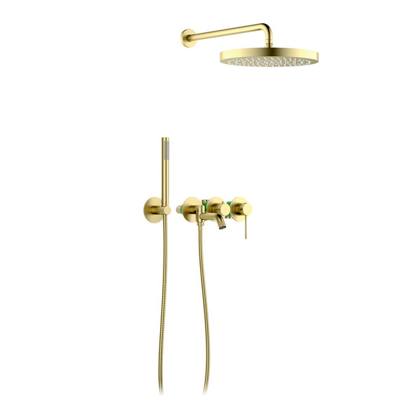 Душевая система для ванны Timo Saona SX-2348/17SM (со скрытой частью) золото матовое фото 