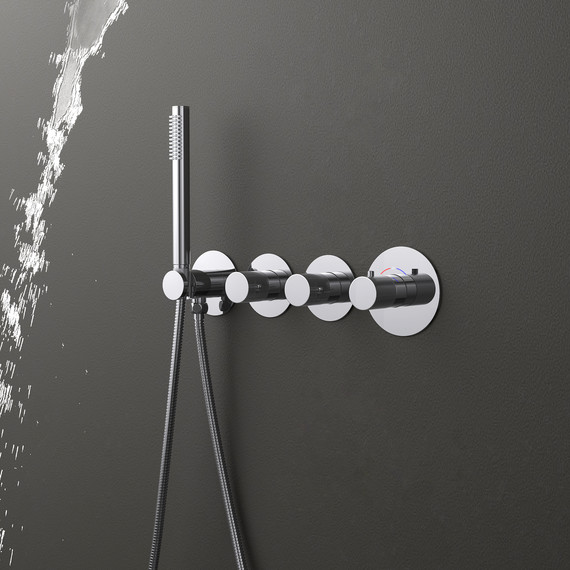 Душевая система для душа с термостатом Timo Saona SX-2350/00SM (со скрытой частью) фото 2