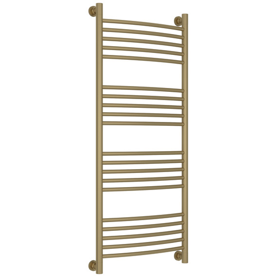 Полотенцесушитель водяной Сунержа Богема+ П20 500x1260 мм (выгнутая перемычка) 032-0221-1250, золото матовое фото 