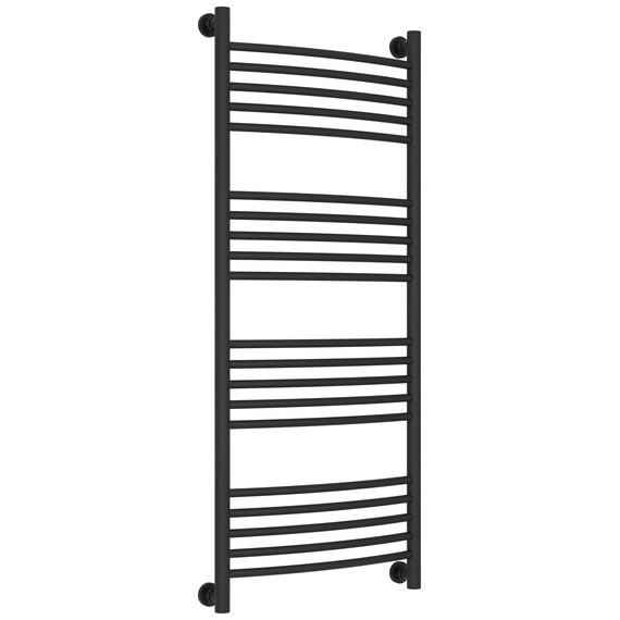 Полотенцесушитель водяной Сунержа Богема+ П20 500x1260 мм (выгнутая перемычка) 15-0221-1250, тёмный титан муар фото 