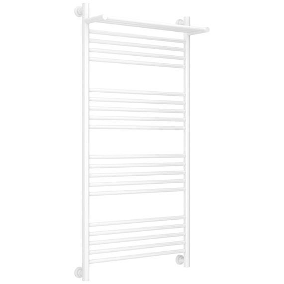 Полотенцесушитель водяной Сунержа Богема+ с полкой П20 600x1260 мм 12-0223-1260, белый фото 