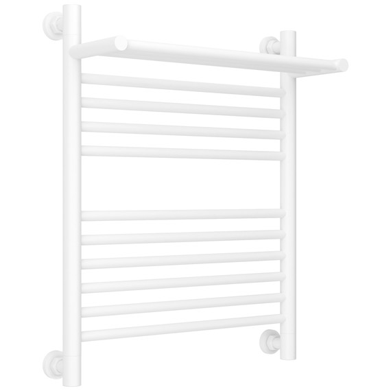 Полотенцесушитель водяной Сунержа Богема+ с полкой П11 500x660 мм 30-0223-6050, белый матовый фото 