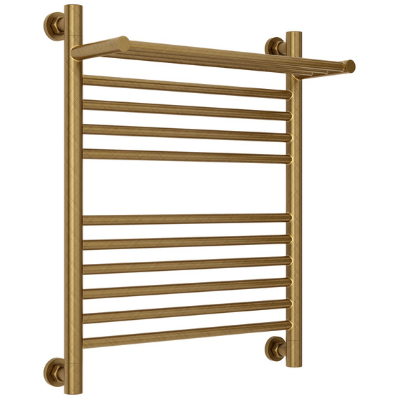 Полотенцесушитель водяной Сунержа Богема+ с полкой П11 500x660 мм 05-0223-6050, состаренная бронза фото 