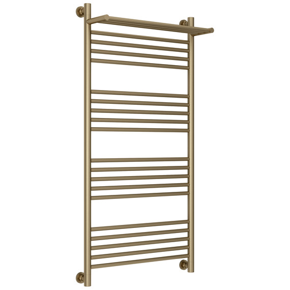 Полотенцесушитель водяной Сунержа Богема+ с полкой П20 600x1260 мм 32-0223-1260, золотой шёлк фото 