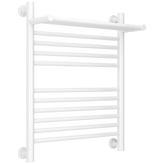 Полотенцесушитель водяной Сунержа Богема+ с полкой П11 500x660 мм 12-0223-6050, белый фото 