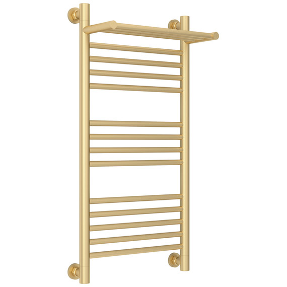 Полотенцесушитель водяной Сунержа Богема+ с полкой П14 400x860 мм 022-0223-8040, шампань матовый фото 