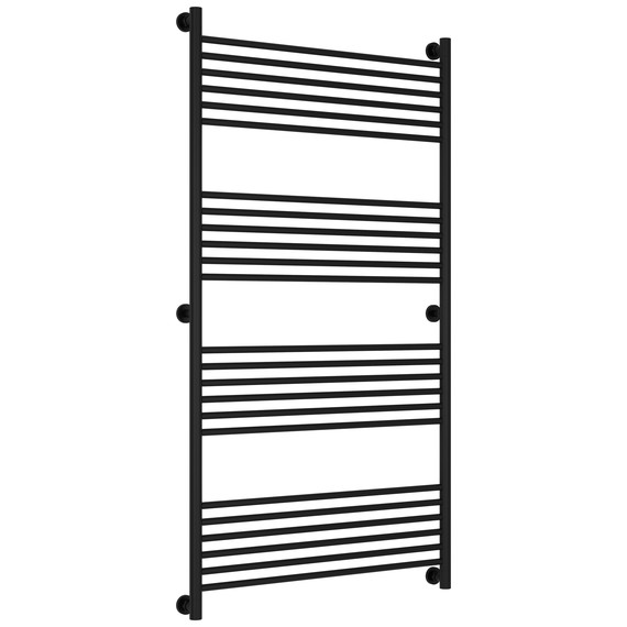 Полотенцесушитель водяной Сунержа Богема+ П24 800x1560 мм (прямая перемычка) 31-0220-1580, чёрный матовый фото 