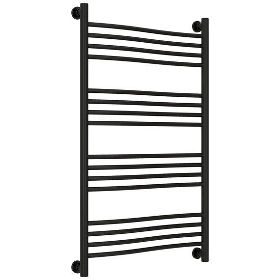 Полотенцесушитель водяной Сунержа Флюид+  П16 600x1060 мм 31-0222-1060, чёрный матовый фото 