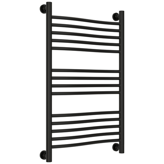 Полотенцесушитель водяной Сунержа Флюид+  П14 500x860 мм 31-0222-8050, чёрный матовый фото 