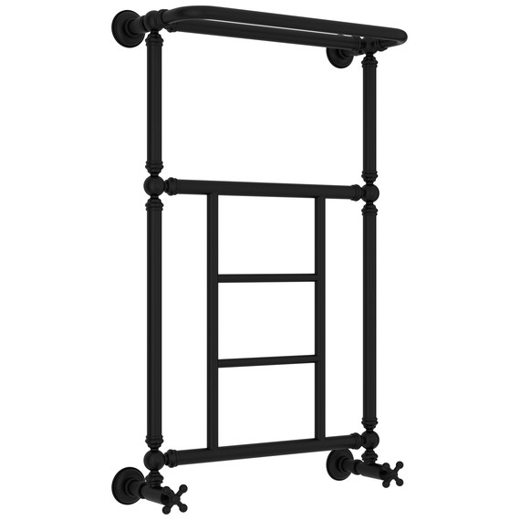 Полотенцесушитель водяной Сунержа Ренессанс П5 500x930 мм 31-0282-8650, чёрный матовый фото 