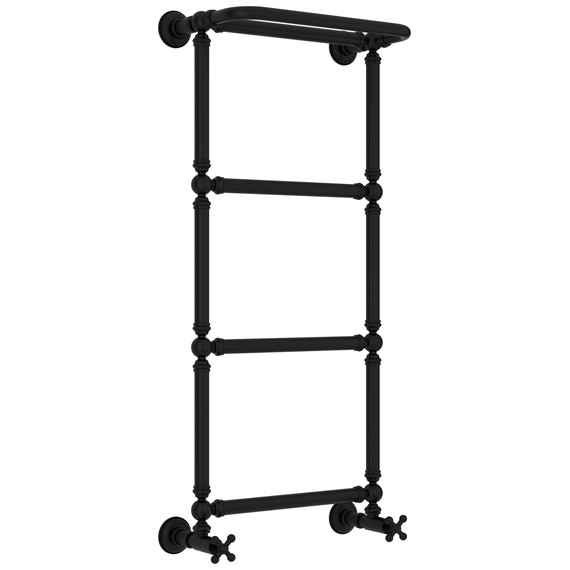 Полотенцесушитель водяной Сунержа Ренессанс П4 400x1030 мм 31-0281-9640, чёрный матовый фото 