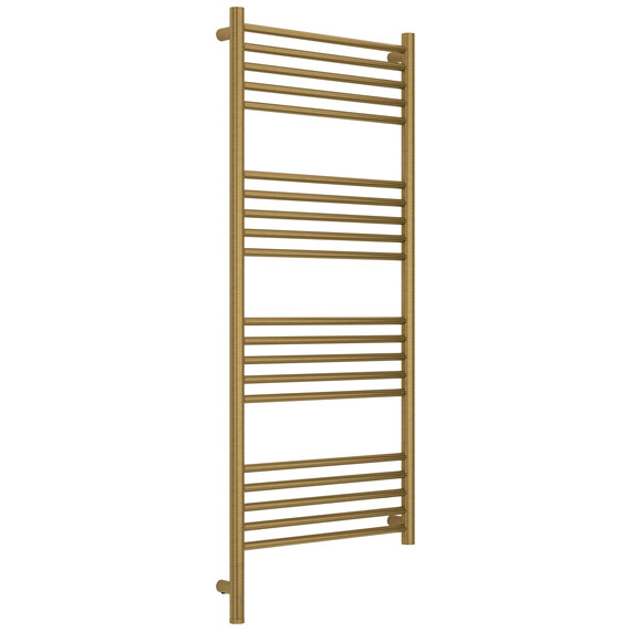 Полотенцесушитель электрический Сунержа Богема 3.1 П20 500x1320 мм (прямая перемычка) 051-6004-1250 L, состаренная латунь фото 