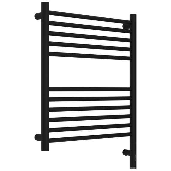 Полотенцесушитель электрический Сунержа Богема 3.1 П11 500x720 мм (прямая перемычка) 31-6005-6050 R, чёрный матовый фото 
