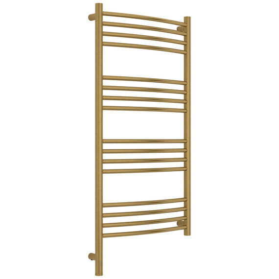 Полотенцесушитель электрический Сунержа Богема 3.1 П16 500x1120 мм (выгнутая перемычка) 051-6002-1050 L, состаренная латунь фото 