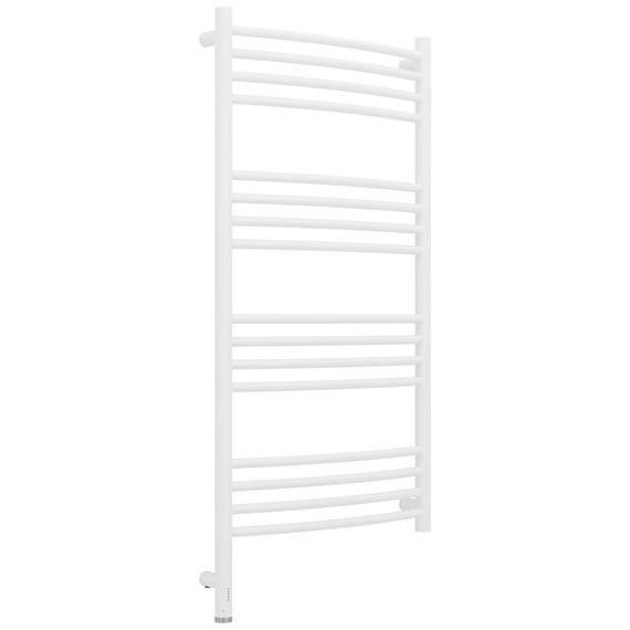 Полотенцесушитель электрический Сунержа Богема 3.1 П16 500x1120 мм (выгнутая перемычка) 30-6002-1050 L, белый матовый фото 