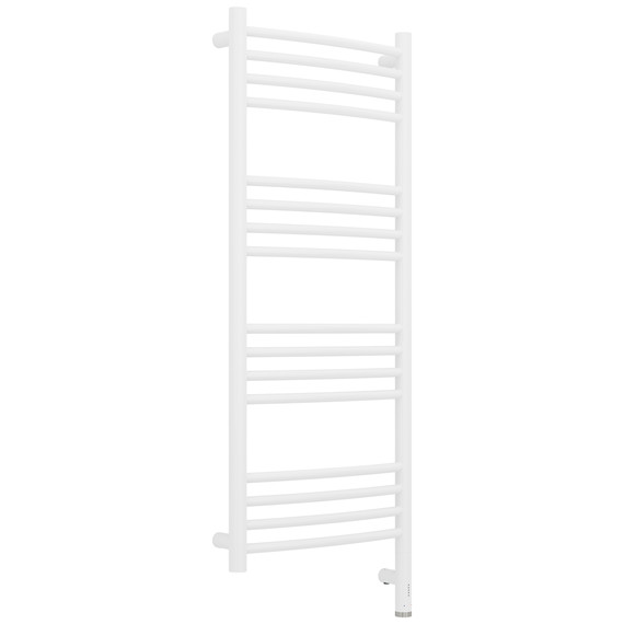 Полотенцесушитель электрический Сунержа Богема 3.1 П16 400x1120 мм (выгнутая перемычка) 30-6003-1040 R, белый матовый фото 
