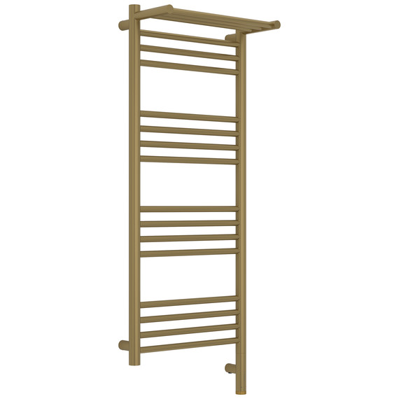 Полотенцесушитель электрический Сунержа Богема 3.1 с полкой П16 400x1120 мм 32-6007-1040 R, золотой шёлк фото 