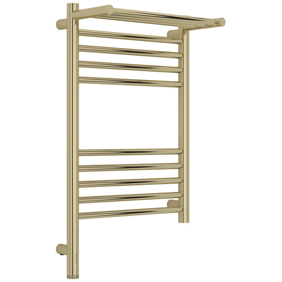 Полотенцесушитель электрический Сунержа Богема 3.1 с полкой П10 400x720 мм 020-6006-6040 L, шампань фото 