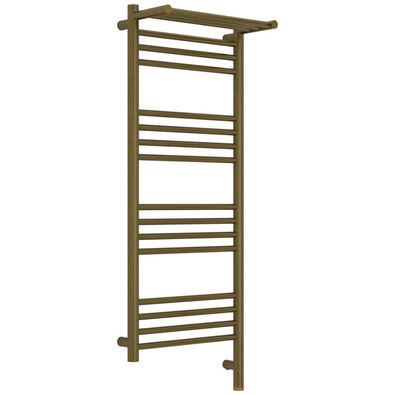 Полотенцесушитель электрический Сунержа Богема 3.1 с полкой П16 400x1120 мм 05-6007-1040 R, состаренная бронза фото 