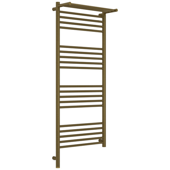 Полотенцесушитель электрический Сунержа Богема 3.1 с полкой П20 500x1320 мм 05-6006-1250 L, состаренная бронза фото 