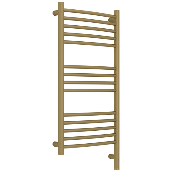 Полотенцесушитель электрический Сунержа Богема 3.1 П14 400x920 мм (выгнутая перемычка) 032-6003-8040 R, золото матовое фото 