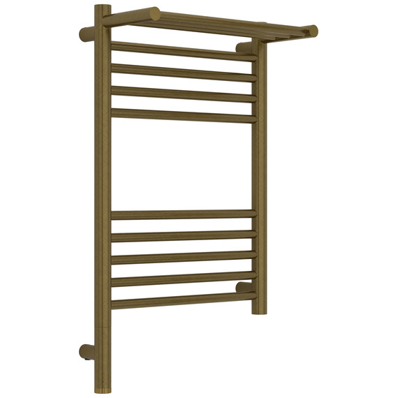 Полотенцесушитель электрический Сунержа Богема 3.1 с полкой П10 400x720 мм 05-6006-6040 L, состаренная бронза фото 