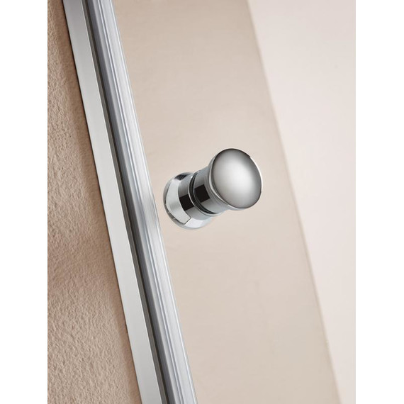 Душевая дверь Cezares Eco B-1 60 см хром/матовое - 5 Душевая дверь Cezares Eco B-1 60 см хром/матовое фото 5