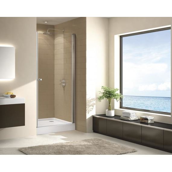 Душевая дверь Cezares Eco B-1 90 см хром/прозрачное - 4 Душевая дверь Cezares Eco B-1 90 см хром/прозрачное фото 4