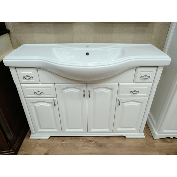 Тумба напольная с раковиной Opadiris Риспекто 120 см, белый матовый - 2 Тумба напольная с раковиной Opadiris Риспекто 120 см, белый матовый фото 2