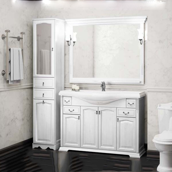 Тумба напольная с раковиной Opadiris Риспекто 120 см, белый матовый - 3 Тумба напольная с раковиной Opadiris Риспекто 120 см, белый матовый фото 3