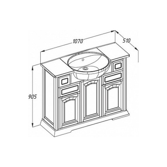 Тумба напольная с раковиной Opadiris Риспекто 100 см, белый матовый - 4 Тумба напольная с раковиной Opadiris Риспекто 100 см, белый матовый фото 4